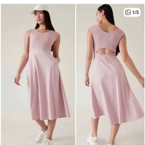 Athleta mauve Ryder dress XS